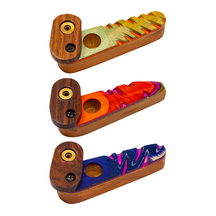 Wooden flip pipe